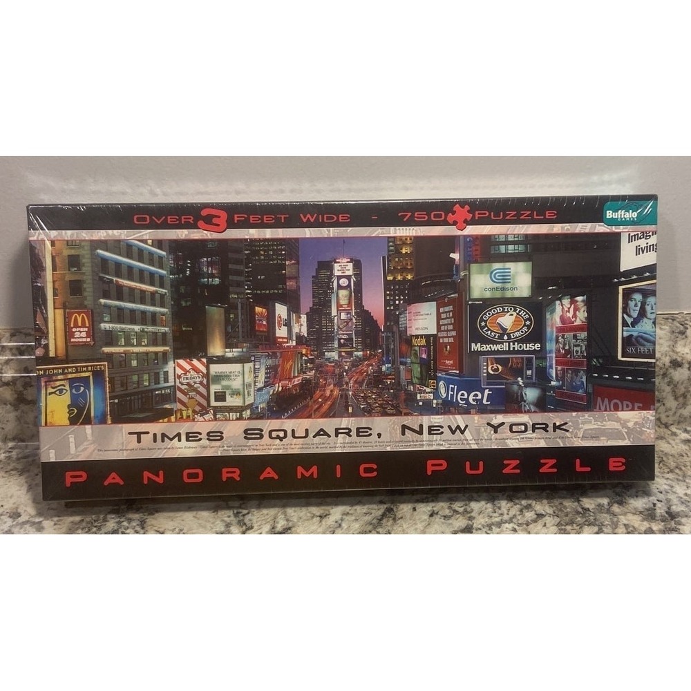 Buffalo Games Panoramic Jigsaw Puzzle Times Square New York 750 pieces SEALED